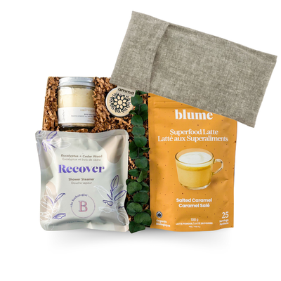 Aromatic, calming gift styled for relaxation and restorative moments.