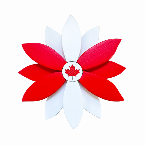 Canadian Wooden Wall Flower