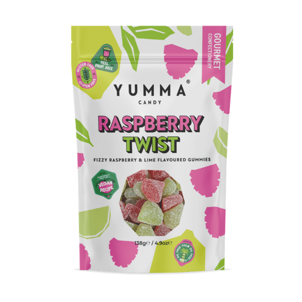 Raspberry Twist Gummies (Vegan)