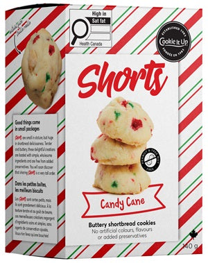 Candy Cane Shortbread Cookies