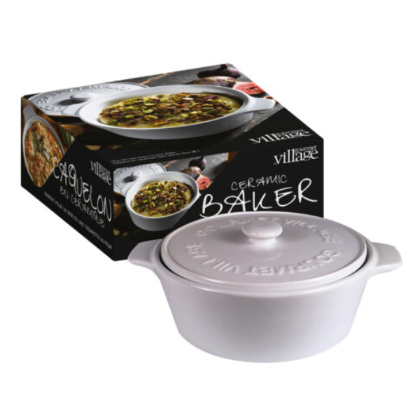 Ceramic Baker in White