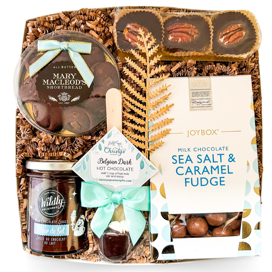 Chocolate Gift, Snack Gift Box, Chocolate Gift Box, Shareable Gift with Chocolate, Snack Food Gift, Holiday Chocolate, Christmas gift baskets, Christmas gift boxes, holiday gift baskets, holiday gift boxes, thoughtful Christmas gifts, Halifax Gift Delivery, Dartmouth Gift Delivery, Bedford Gift Delivery, Halifax Gifts, Halifax Gift Boxes, Gift Boxes, Canadian Gift Boxes, Canadian Gift Baskets, Holiday food gifts, Gourmet gifts, Xmas food gifts