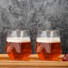 Diamond Shaped Shatterproof Stemless Wine Glass