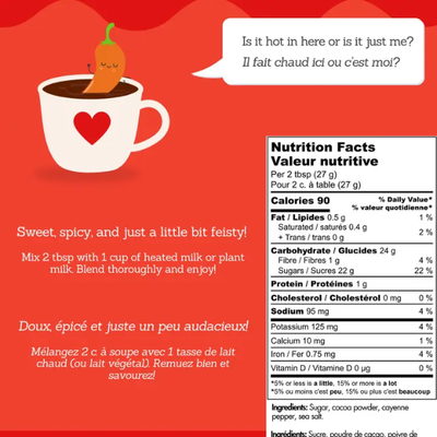 Drop It Like It’s Hot Spicy Hot Chocolate Mix
