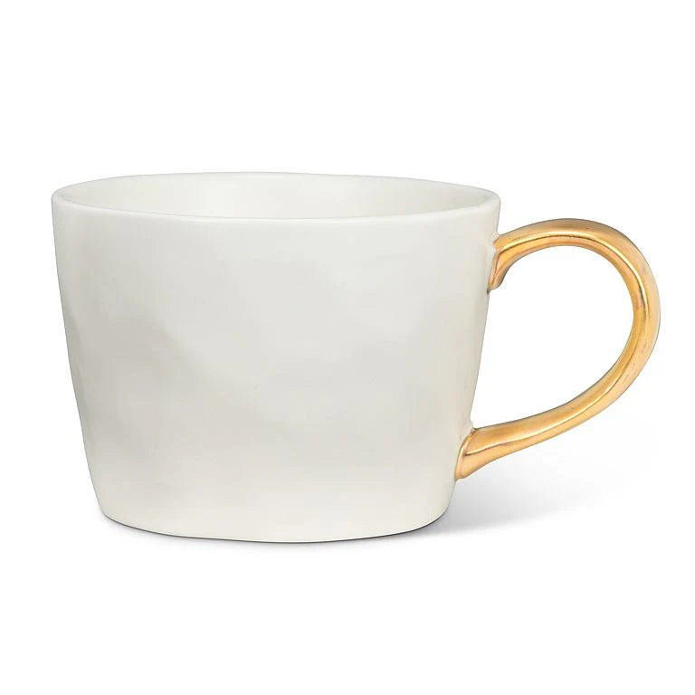 Matte Cup with Gold Handle Mug