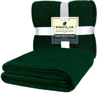 Fleece Throw Blanket - Emerald Green