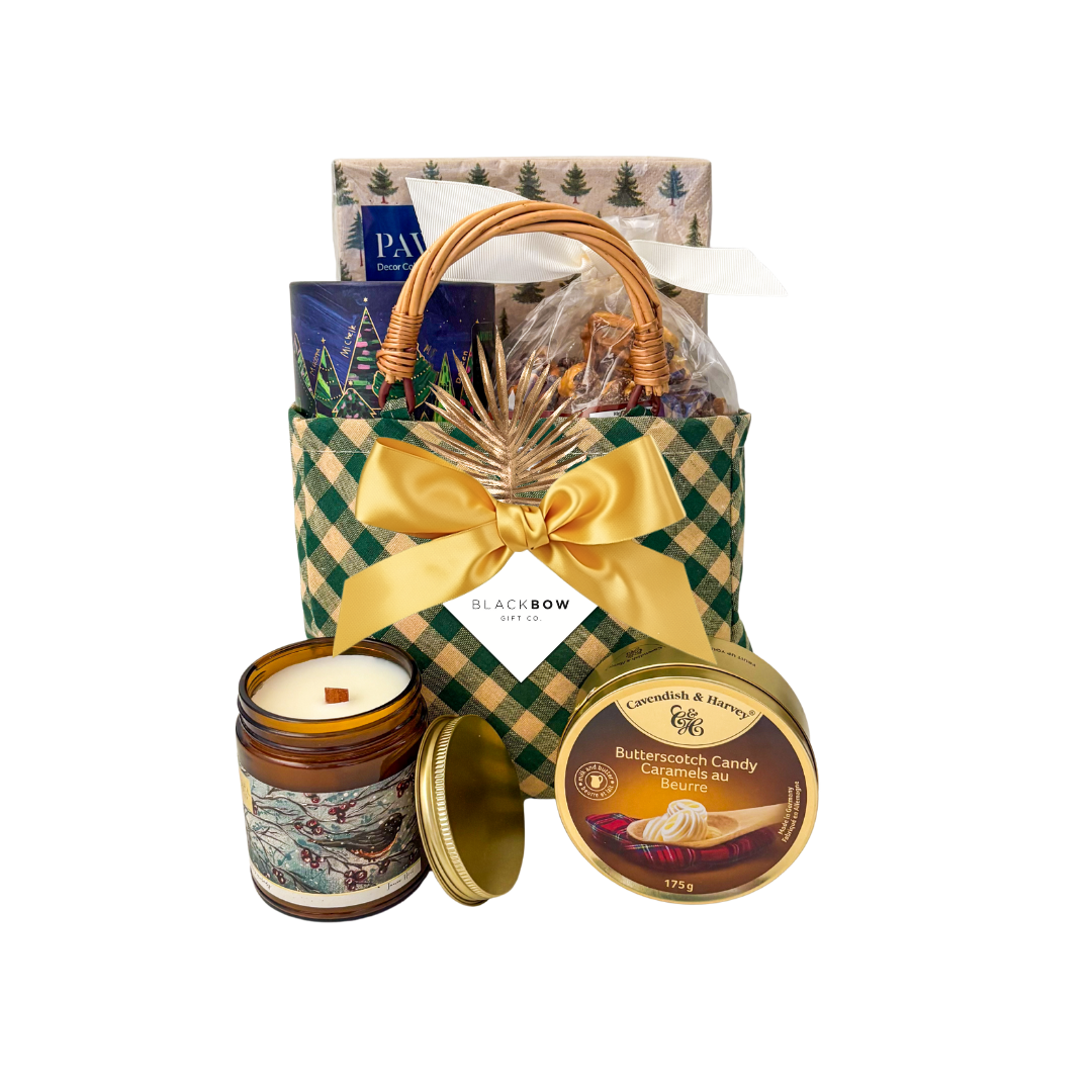 Discover Evergreen Moments, a charming gourmet gift basket perfect for holiday client appreciation, corporate gifting and thoughtful everyday occasions. Ships across Canada.