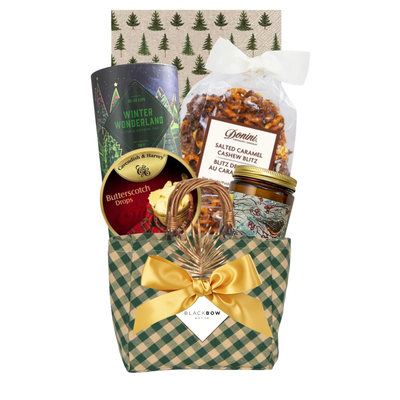 Discover Evergreen Moments, a charming gourmet gift basket perfect for holiday client appreciation, corporate gifting and thoughtful everyday occasions. Ships across Canada.