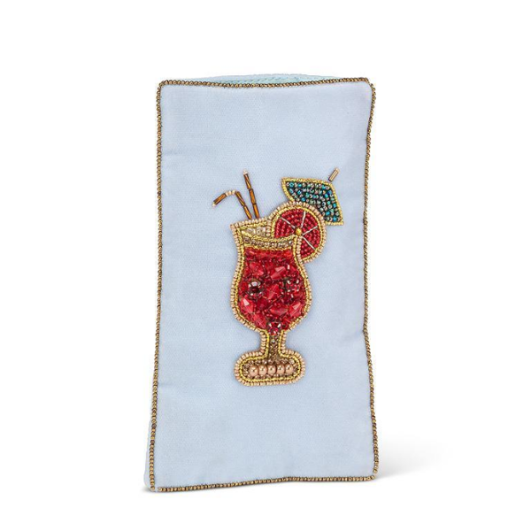 Eyeglass Case with Cocktail - Light Blue