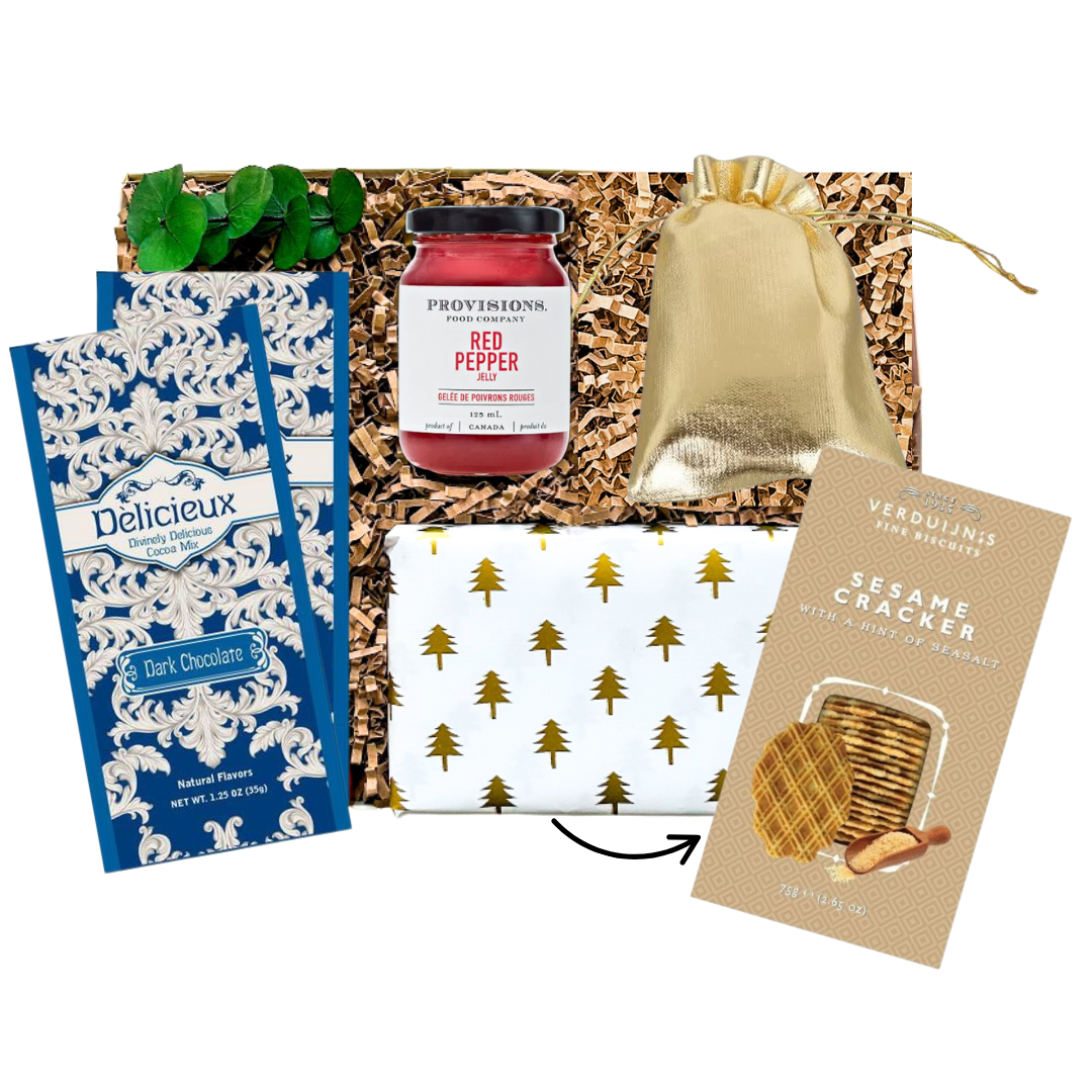 Holiday gifts, corporate holiday gifts, business gifts, Christmas gift baskets, Christmas gift boxes, holiday gift baskets, holiday gift boxes, thoughtful Christmas gifts, thoughtful holiday gifts, unique holiday gifts, Gourmet Gift, Gourmet Food Gift, Gourmet Treats Gift, Gourmet Gift Delivery, Gourmet Food Gift Shipped, Holiday Treats Gift, Holiday Gifts Shipped, Gift Delivery Canada , Hot Cocoa Gift Box, Christmas Gift For employees