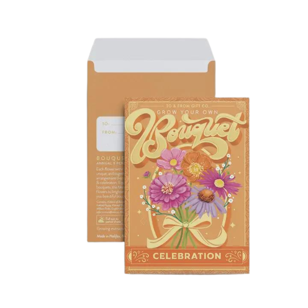 Floriography Seed Packet - Grow Your Own Bouquet (Celebration)