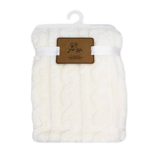 Fluffy White Sherpa Baby Blanket