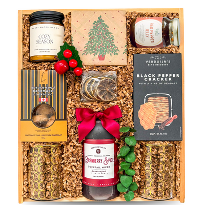 Winter gifts, Christmas gifts for family, Christmas Gift, Sweet Christmas gift, Gourmet Christmas Gift Baskets, Holiday Gift Baskets, Business Christmas Gifts, Luxury Holiday Gift Basket, Upscale Holiday Gift, Shipped Holiday Gifts, Festive Gift, Family Gift for Christmas, Calgary Christmas Gift, Alberta gifts delivered, NS gift delivered, Gifting made easy, Cozy gifts, Christmas treat delivered, Festive treats basket, Food Christmas gifts, Cocktail Gifts, Holiday Season Gift Box, Drink Mixer Gift,