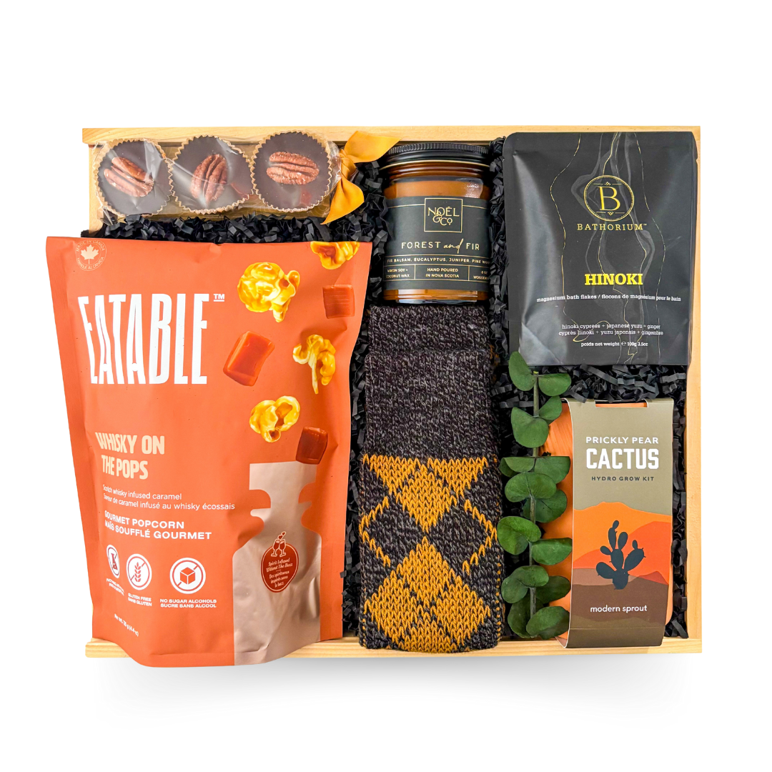 Luxury black and gold gift box with elegant details and refined presentation by Black Bow Gift Co.