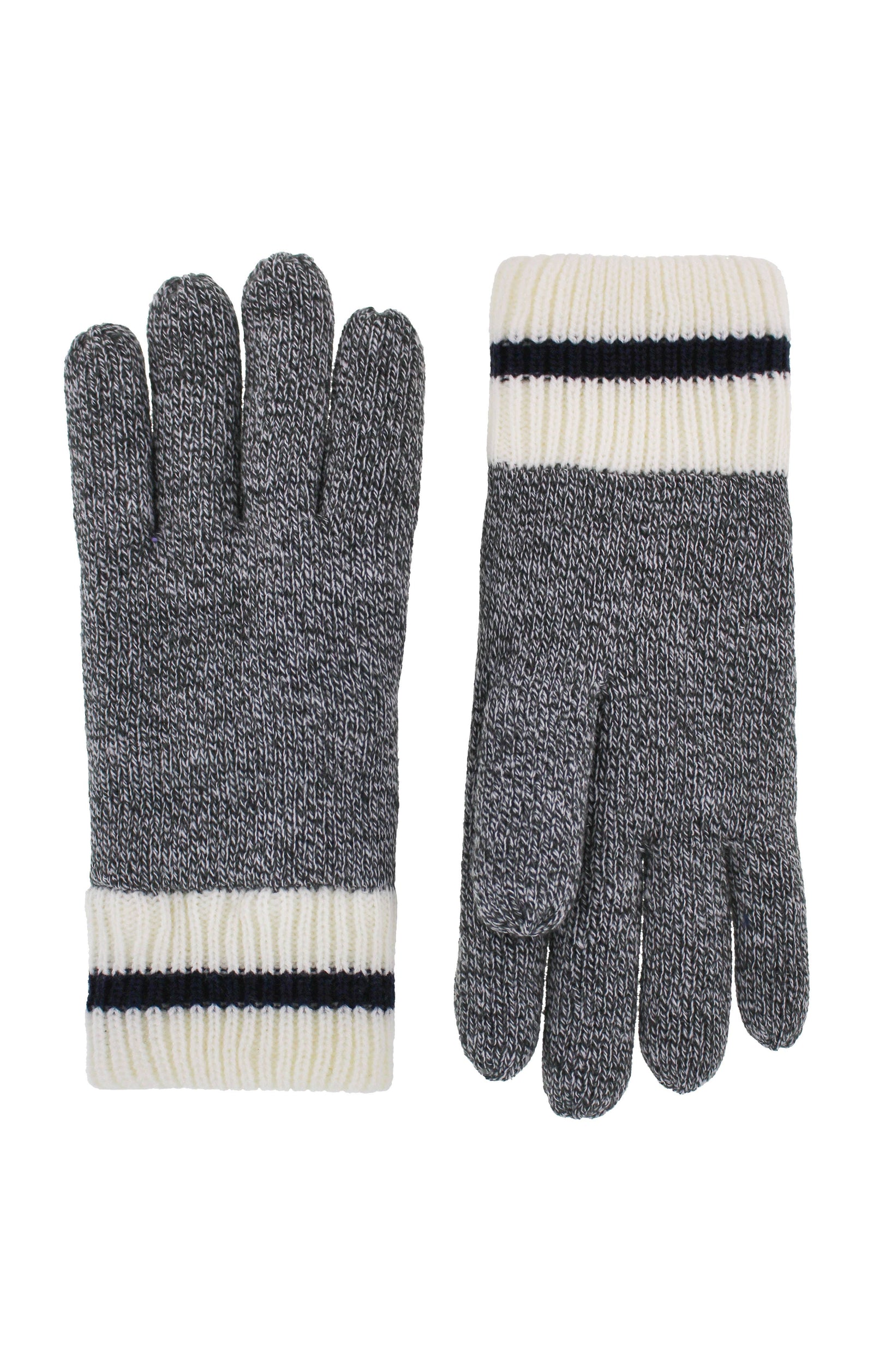 Grey Great Northern unisex fleece lined gloves by Gertex with a durable outer fabric and soft polyester lining for cozy winter warmth.