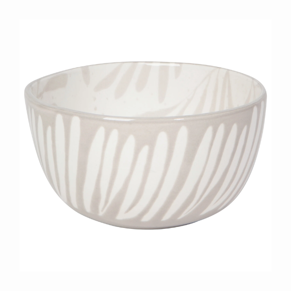 Grey & White Design Porcelain Bowl