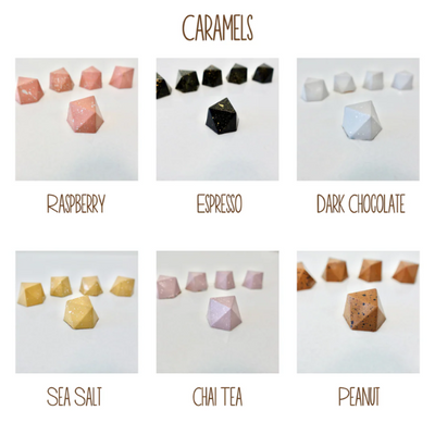Hand Painted Caramels 12 Pack - Assorted Flavours