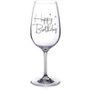 Happy Birthday Swarovski Wine Glass