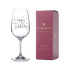 Happy Birthday Swarovski Wine Glass