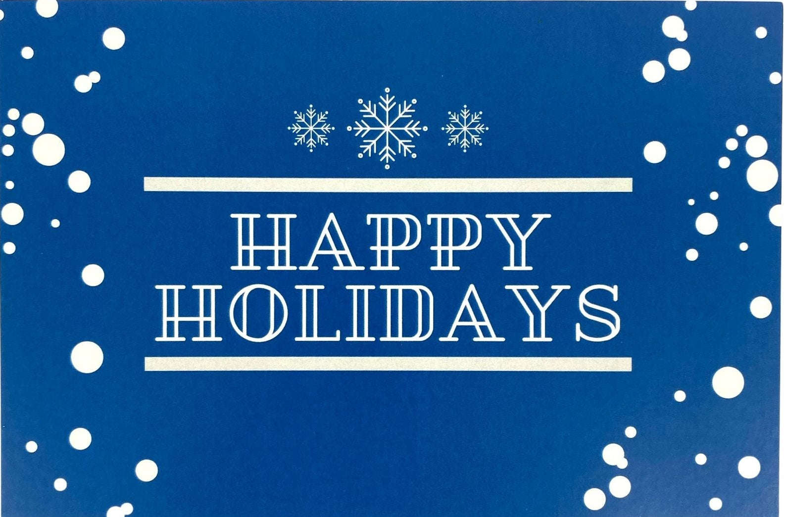 Happy Holidays (Blue)