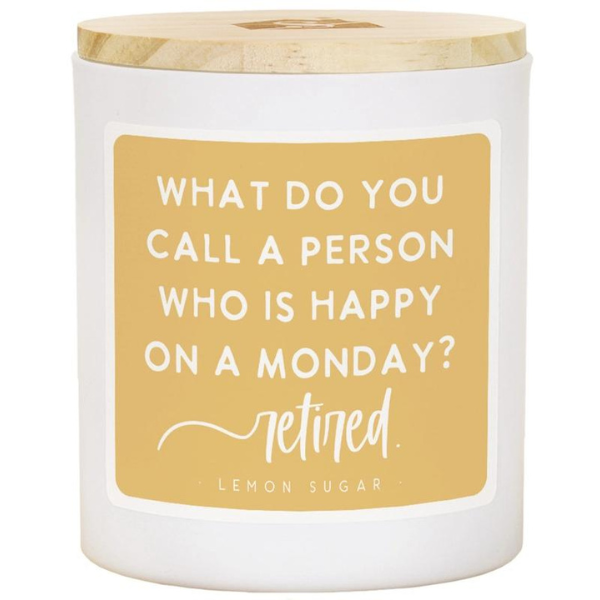 Happy On A Monday Candle