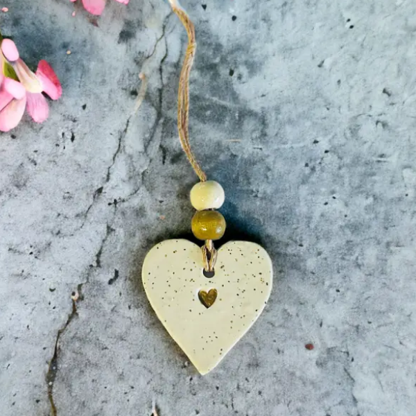 Heart Christmas Ornament - Hand made