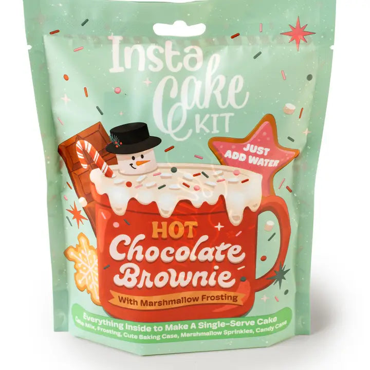 Hot Chocolate Brownie with Marshmallow Frosting