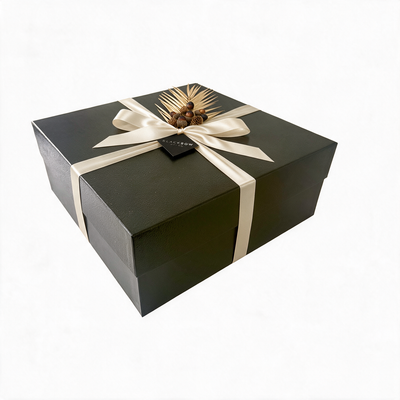 Large Black Premium Keepsake Box with Lid