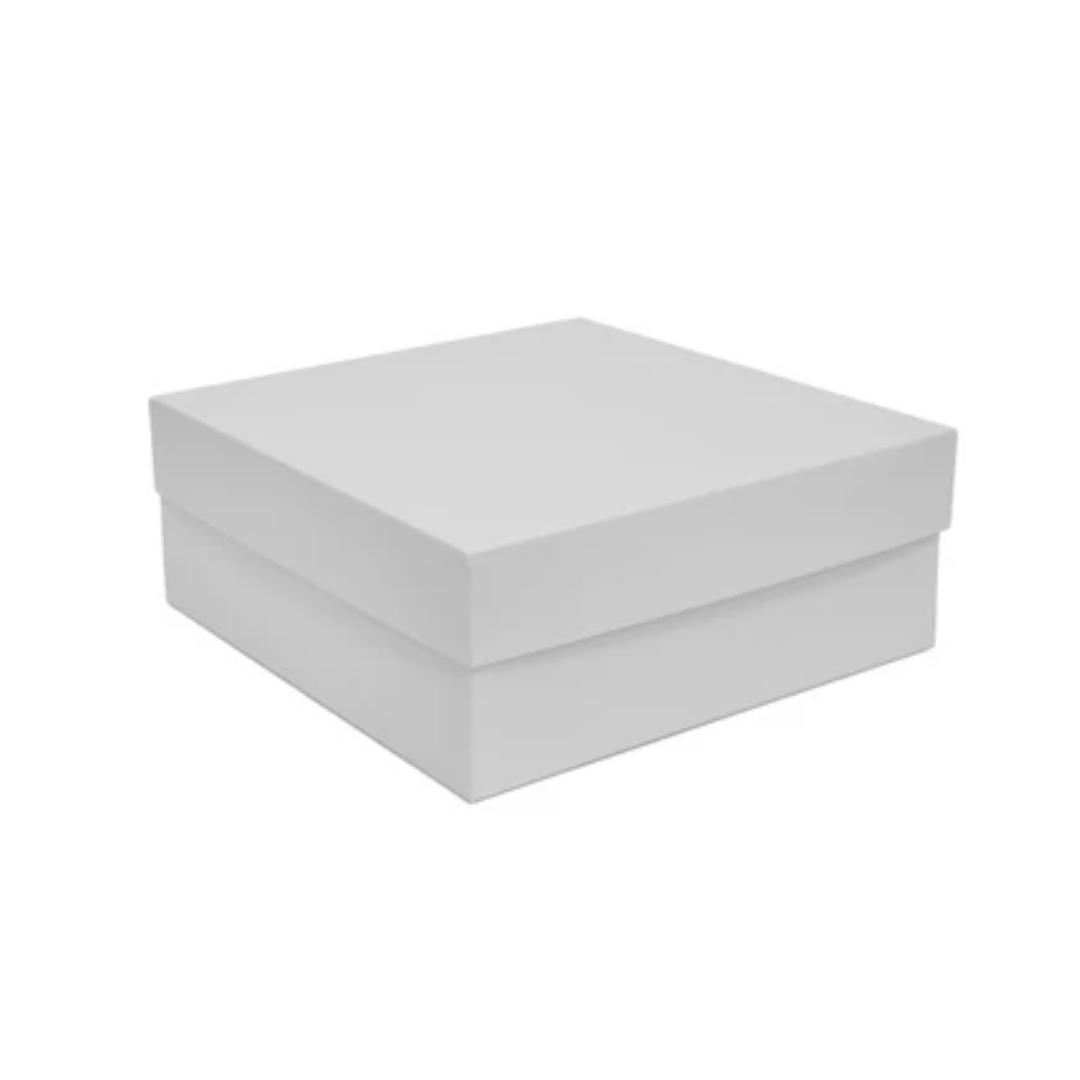 Large White Premium Keepsake Box with Lid