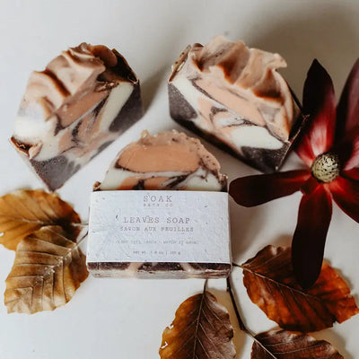 Leaves Soap Bar with Wildflower Seed Paper