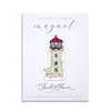 Lighthouse Pressed Flower Magnet