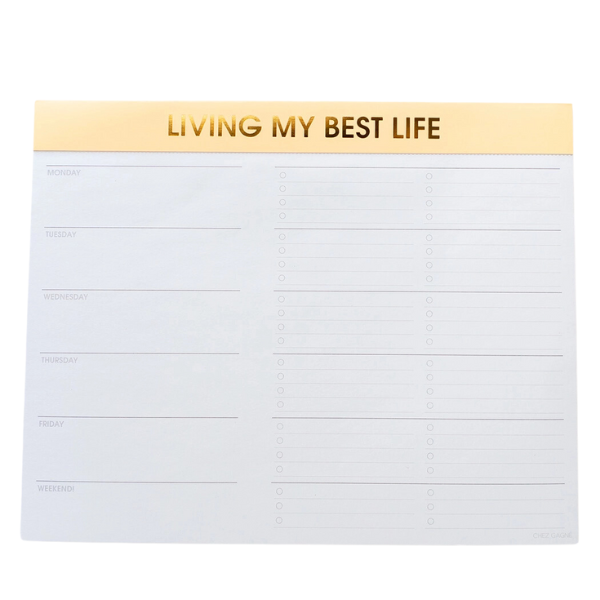 Living My Best Life Weekly Planner