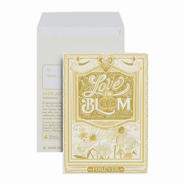 Floriography Seed Packet - Love in Bloom Wildflowers (Forever)