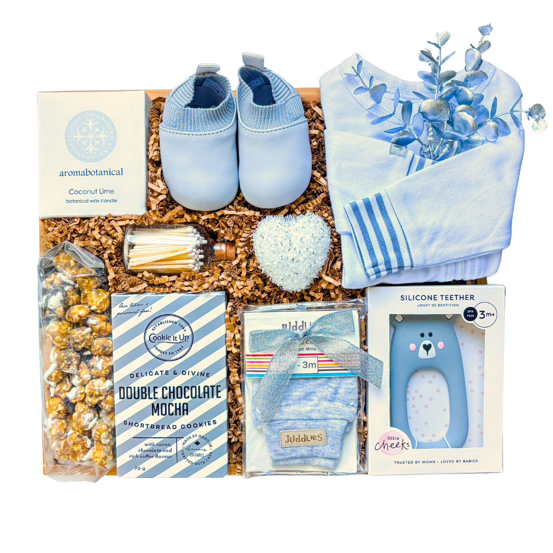 Baby Shower Gift Box, Gender Neutral Baby Gift, Elegant Baby Gift, Cozy Baby Keepsakes, Baby Gift For New Parents, Baby Shower Present, New Arrival Gift Box, Timeless Baby Gift Set, Neutral Baby Gift In White Beige Brown, Thoughtful Baby Gift, Baby Shower Gift Basket, Sweet Solstice Baby Gift, Baby Milestone Gift, Unisex Baby Gift Idea, Modern Baby Shower Gift, Baby Gift Basket Canada, Elegant Baby Shower Gift For Parents, Unique Baby Gift Box, New Baby Celebration Gift.