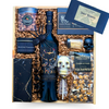 Midnight Indulgence luxury wine and chocolate gift box with candlelight accents, keepsake details, and optional tarot cards by Black Bow Gift Co.