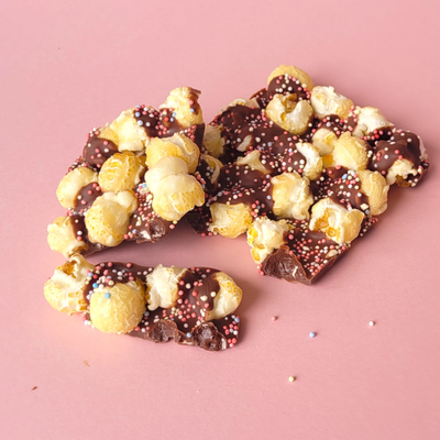 Milk Chocolate Popcorn Bar - Sprinkles