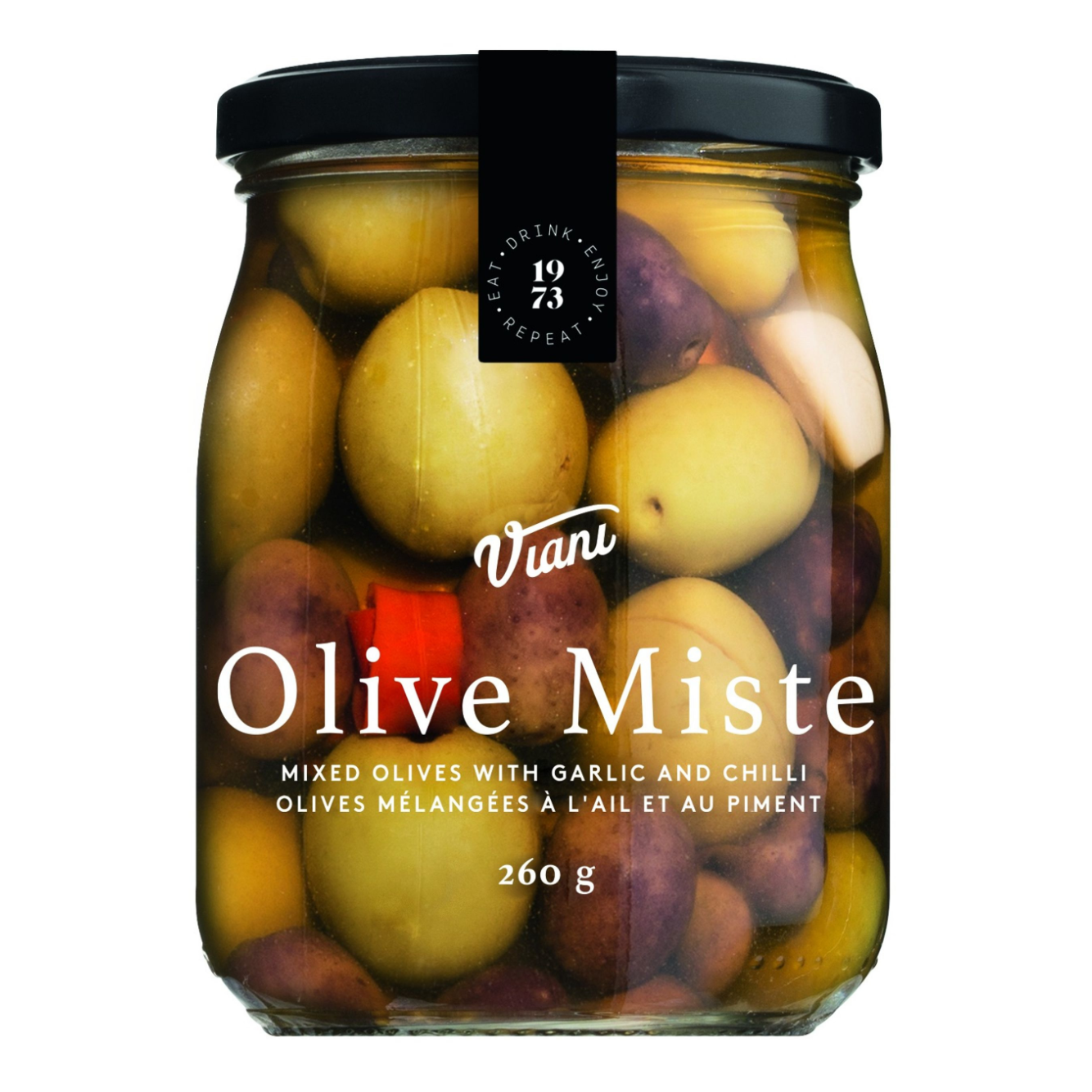Mixed Olives With Garlic & Chilli