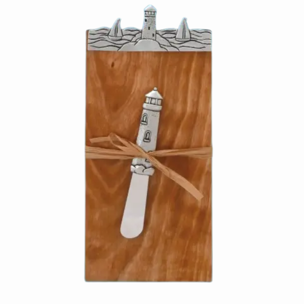 Nautical Pate Board With Pewter Pate Knife