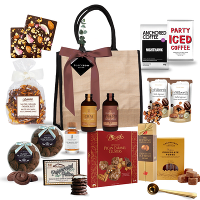 Coffee Break gourmet gift tote with coffee, cookies, and espresso-inspired treats for small groups