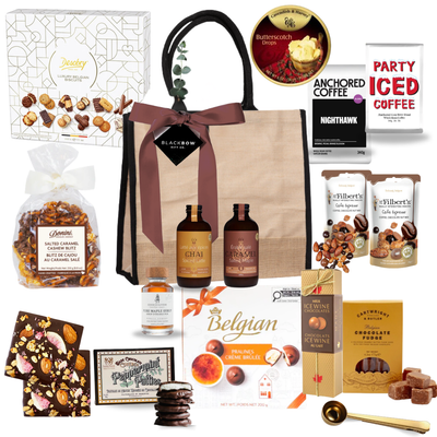 Coffee Break gourmet gift tote with coffee, cookies, and espresso-inspired treats for small groups