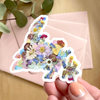 Newfoundland Map Design Pressed Flower Art Magnet
