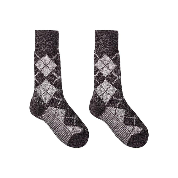 Cozy Wool Nordic Socks - Charcoal