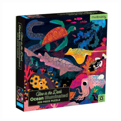 Ocean Illuminated 500 Piece Glow in the Dark Family Puzzle