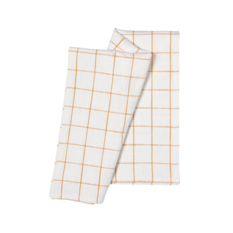 Ochre Striped Dishtowel