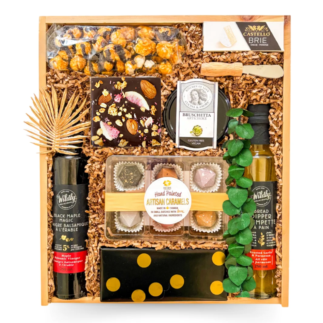 Gourmet Gift Boxes, Shipped Gift Boxes Canada, Palate Pleasure Gift Sets, Party Favor Gift Boxes, Thoughtful Gifts For Friends, Modern Gourmet Gift Boxes, Celebration Gift Boxes, Luxury Food Gift Sets, Shipped Personal Gourmet Gifts, Unique Gifts For Food Lovers, Fun Snack Gift Boxes, Gifts With Chocolate And Cheese, Entertaining Gift Sets, Gourmet Balsamic And Shortbread Gift Boxes, Gifts With Popcorn And Caramels, Savory Snack And Cheese Gift Boxes, Seasonal Gourmet Treat Gift Sets, Elegant Food Lover Gif
