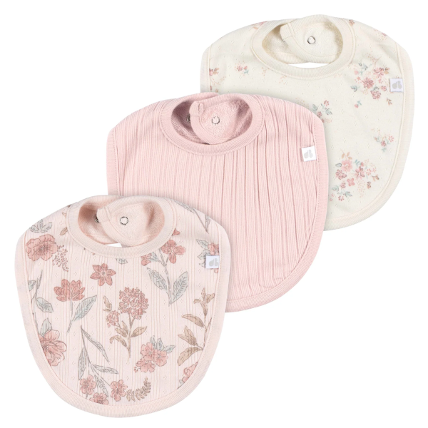 Pink Bandana Bibs - 3pk