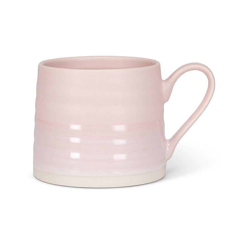 Pink Textured Stoneware Mug