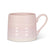 Pink Textured Stoneware Mug