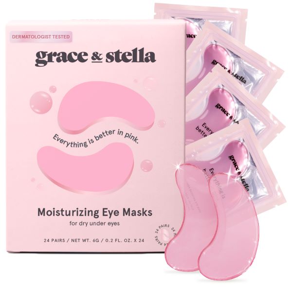 Pink Moisturizing Under Eye Masks - 24 Pairs (Box)