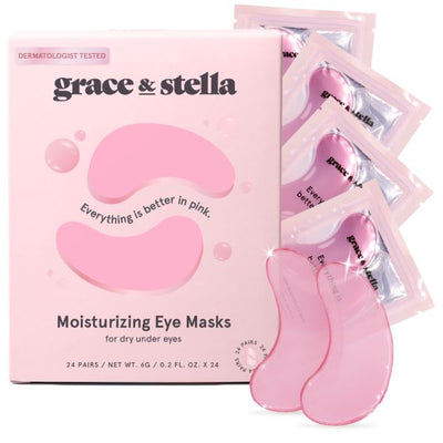 Pink Moisturizing Under Eye Masks - 24 Pairs (Box)